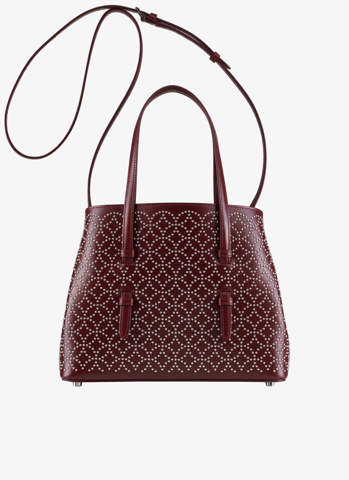 Mina 25 Tote Bag ALAÏA PURPLE MINA 25 TOTE BAG